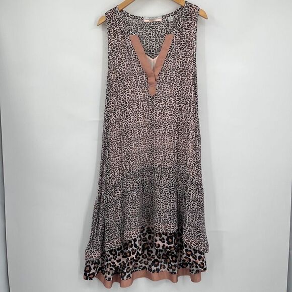 Scotch & Soda Women's Rainbow Heat Leopard Print Sleeveless Dress Size Medium - Picture 1 of 6
